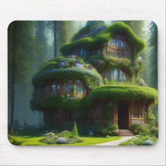 Alfombrilla De Ratón Maqueta de ratón de la casa del árbol grande