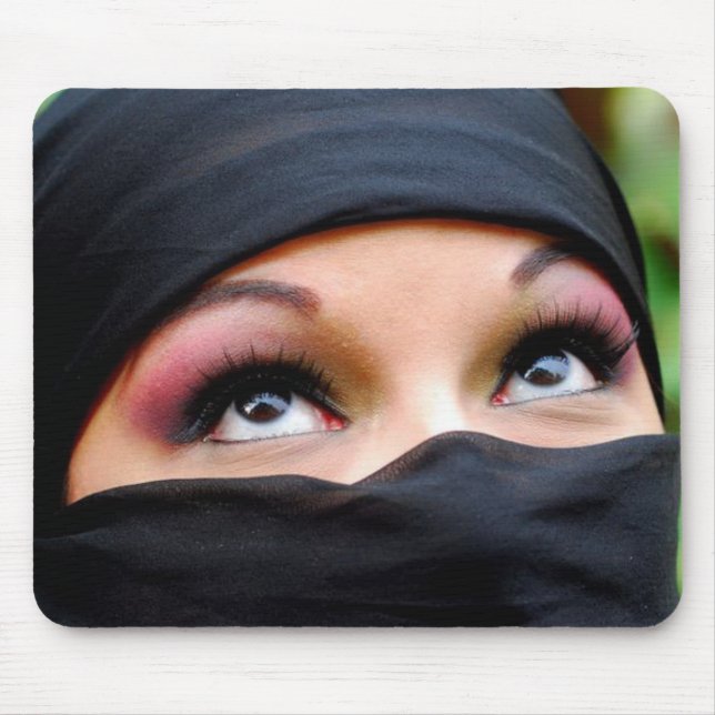Alfombrilla De Ratón maquillaje del ninja (Frente)
