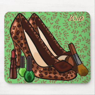 Alfombrilla De Ratón Maquillaje SALVAJE y zapatos Mousepad