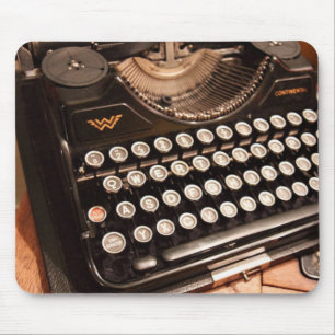 Alfombrilla De Ratón Máquina de escribir Mousepad del vintage
