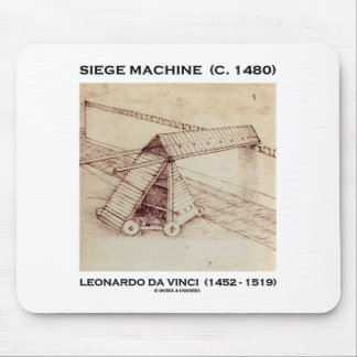 Alfombrilla De Ratón Máquina del cerco (C. 1480) Leonardo da Vinci