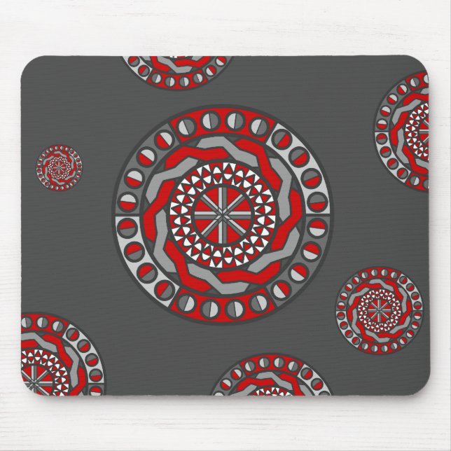 Alfombrilla De Ratón Maquinaria roja Mousepad (Frente)