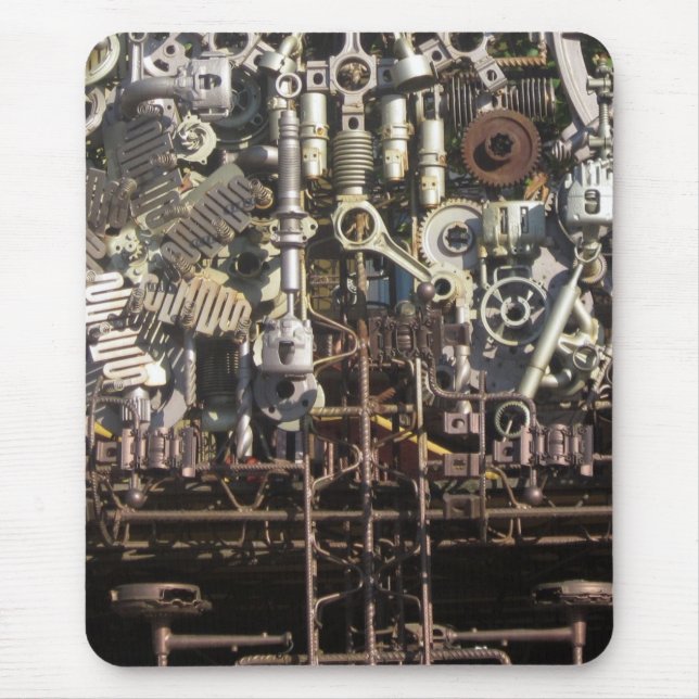 Alfombrilla De Ratón Máquinas mecánicas de la maquinaria de Steampunk (Frente)