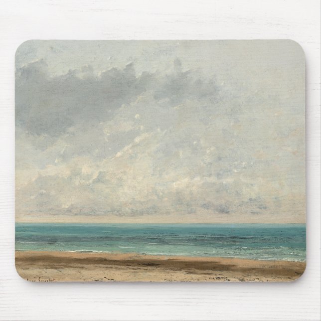 Alfombrilla De Ratón Mar tranquilo - Gustave Courbet (Frente)