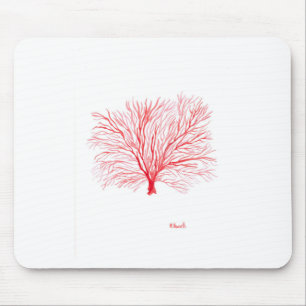 Alfombrilla De Ratón Maravilla de coral rojo
