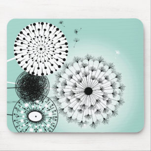 Alfombrilla De Ratón Maravilloso Dandelions Blue Mousepad