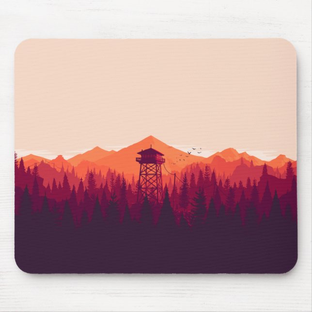 Alfombrilla De Ratón Maravilloso diseño de juegos de "FireWatch" para (Frente)