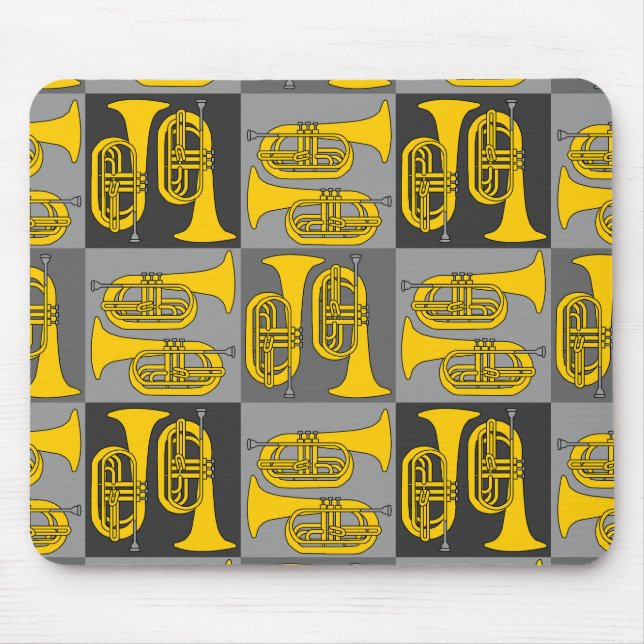 Alfombrilla De Ratón Marchando Baritone Crosshatch (Frente)