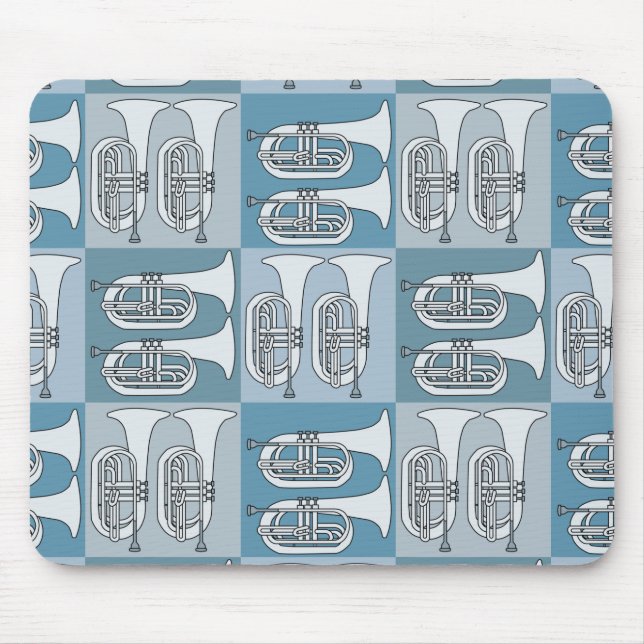 Alfombrilla De Ratón Marchando Baritone Crosshatch (Frente)