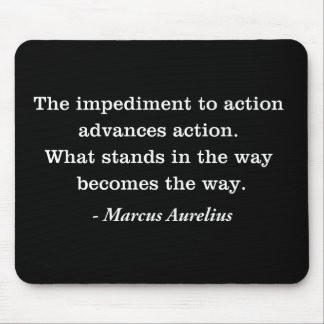 Alfombrilla De Ratón Marcus Aurelius Impediment Stoic Cita Tarjeta plan