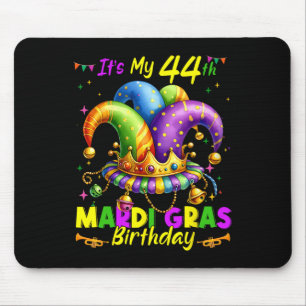 Alfombrilla De Ratón Mardi Gras 44º cumpleaños Grasa Martes 44 años