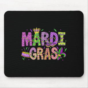 Alfombrilla De Ratón Mardi Gras Bebidas Face Mask Feathers Hombres Gorr