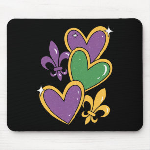 Alfombrilla De Ratón Mardi Gras Corazas Mujeres Chicas Niños Pequeñas