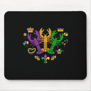 Alfombrilla De Ratón Mardi Gras Crawfish Feliz Mardi Gras 2025 coincidi
