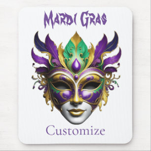 Alfombrilla De Ratón Mardi Gras Mask Thunder_Cove