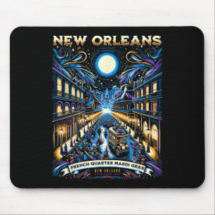 Alfombrilla De Ratón Mardi Gras Nola New Orleans Bourbon Carnival New O