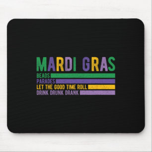 Alfombrilla De Ratón Mardi Gras Paradase Carnaval Grasa Martes Luisiana
