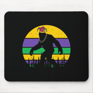 Alfombrilla De Ratón Márdi Gras Sasquatch Hombres Graciosos Gigantes Ni