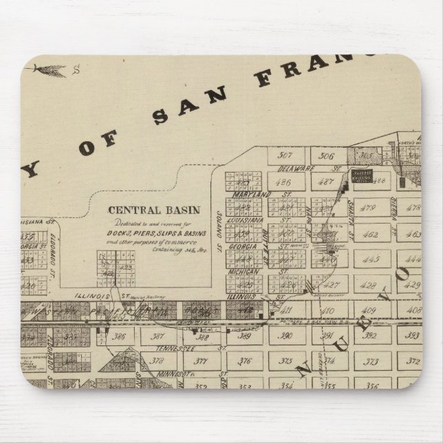 Alfombrilla De Ratón Marea de sal de la bahía de San Francisco (Frente)