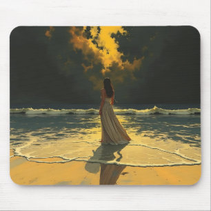 Alfombrilla De Ratón Marea Dorada de Soledad   Mareas Celestiales