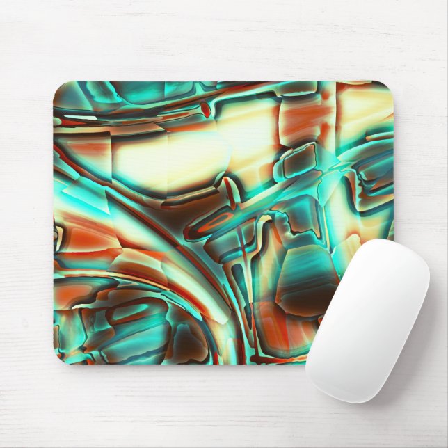 Alfombrilla De Ratón Marfil digital con tono quemado y alguna película  (Con ratón)