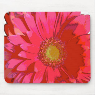 Alfombrilla De Ratón Margarita rosada Mousepad del Gerbera