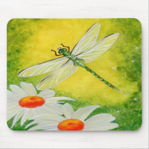 Alfombrilla De Ratón Margaritas Mousepad de la libélula
