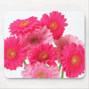 Alfombrilla De Ratón Margaritas rosadas brillantes del Gerbera