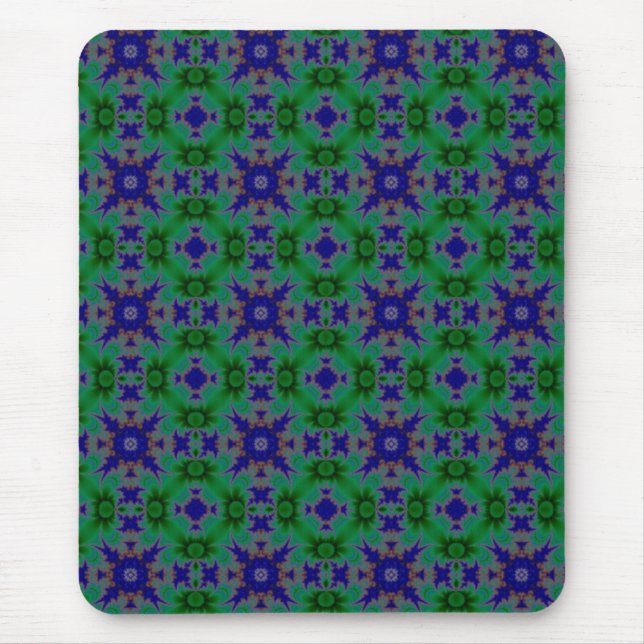 Alfombrilla De Ratón Marguerite, Daisies florales en estilo retro (Frente)