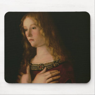 Alfombrilla De Ratón Maria Magdalena, detalle de la Virgen y del niño 