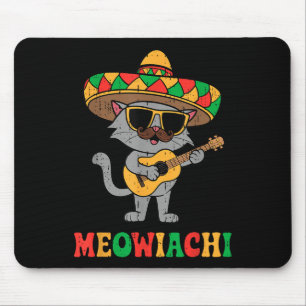 Alfombrilla De Ratón Mariachi Cato Meowiachi Funny Cinco De Mayo México