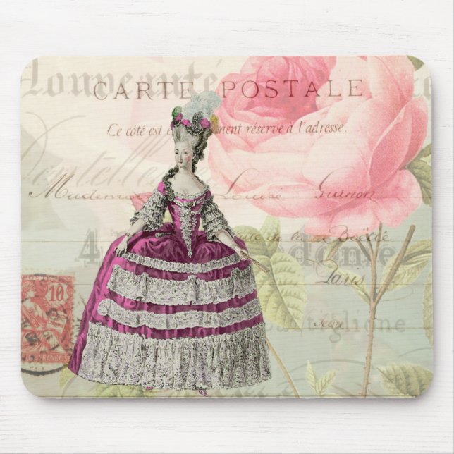 Alfombrilla De Ratón Marie Antoinette Accent Mousepad francés (Frente)