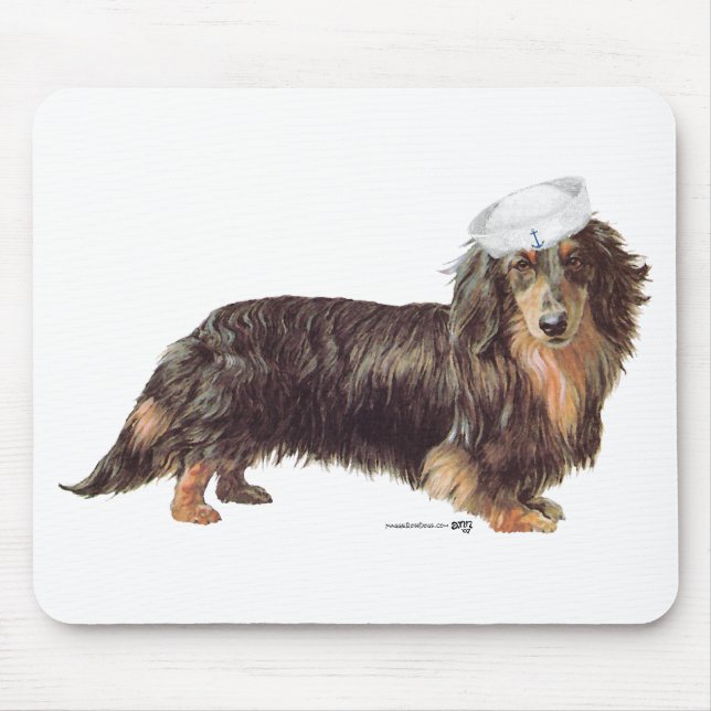 Alfombrilla De Ratón Marinero Dachshund (Frente)