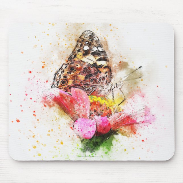 Alfombrilla De Ratón Mariposa (Frente)
