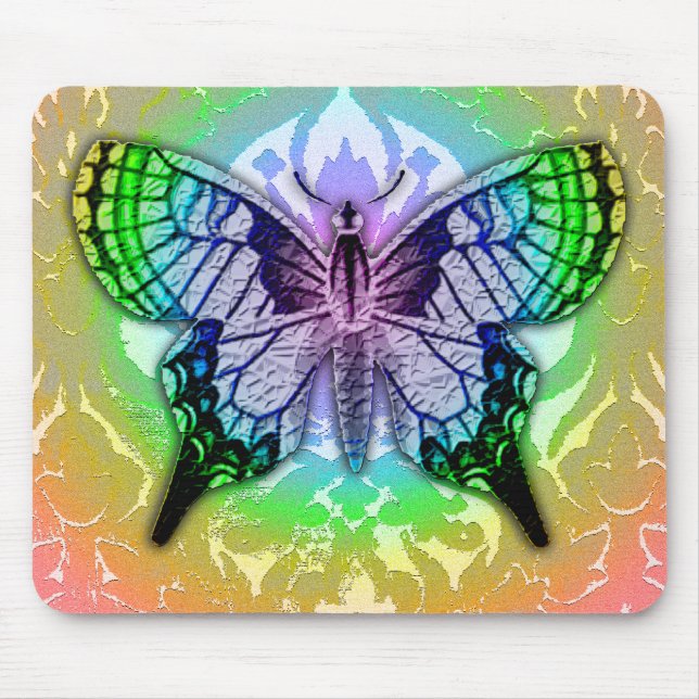 ALFOMBRILLA DE RATÓN MARIPOSA. (Frente)