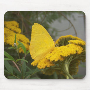 Alfombrilla De Ratón Mariposa amarilla Mousepad