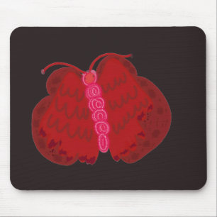 Alfombrilla De Ratón Mariposa Ángel Rojo