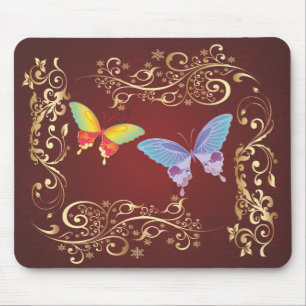 Alfombrilla De Ratón Mariposa Art 1 Mousepad