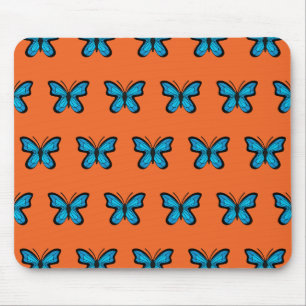 Alfombrilla De Ratón Mariposa azul