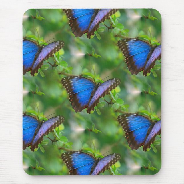 Alfombrilla De Ratón Mariposa azul (Frente)