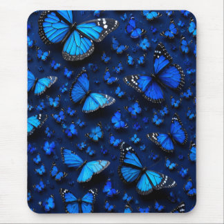 Alfombrilla De Ratón mariposa azul