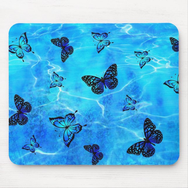 Alfombrilla De Ratón Mariposa azul (Frente)