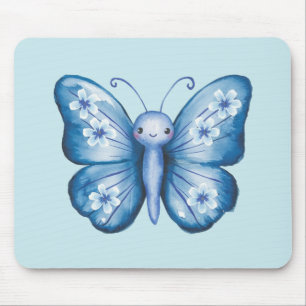 Alfombrilla De Ratón Mariposa azul