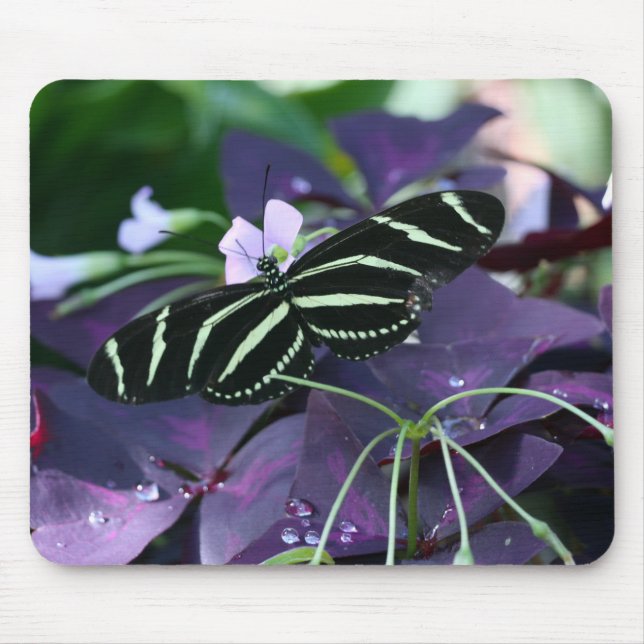 Alfombrilla De Ratón Mariposa cebra (Frente)