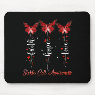 Alfombrilla De Ratón Mariposa Cinta Fe Esperanza Amor Célula de Enferme