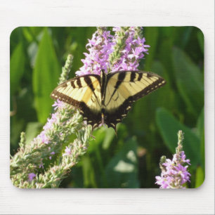 Alfombrilla De Ratón Mariposa Cola de Golondrina en Flores Silvestres P