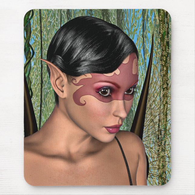 Alfombrilla De Ratón Mariposa de hadas (Frente)