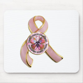 Alfombrilla De Ratón Mariposa de la conciencia del cáncer de pecho