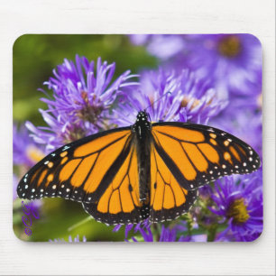 Alfombrilla De Ratón Mariposa de monarca de Mousepad en asteres