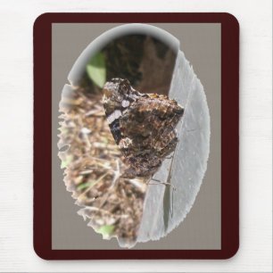 Alfombrilla De Ratón Mariposa del Almirante Rojo debajo de Mousepad